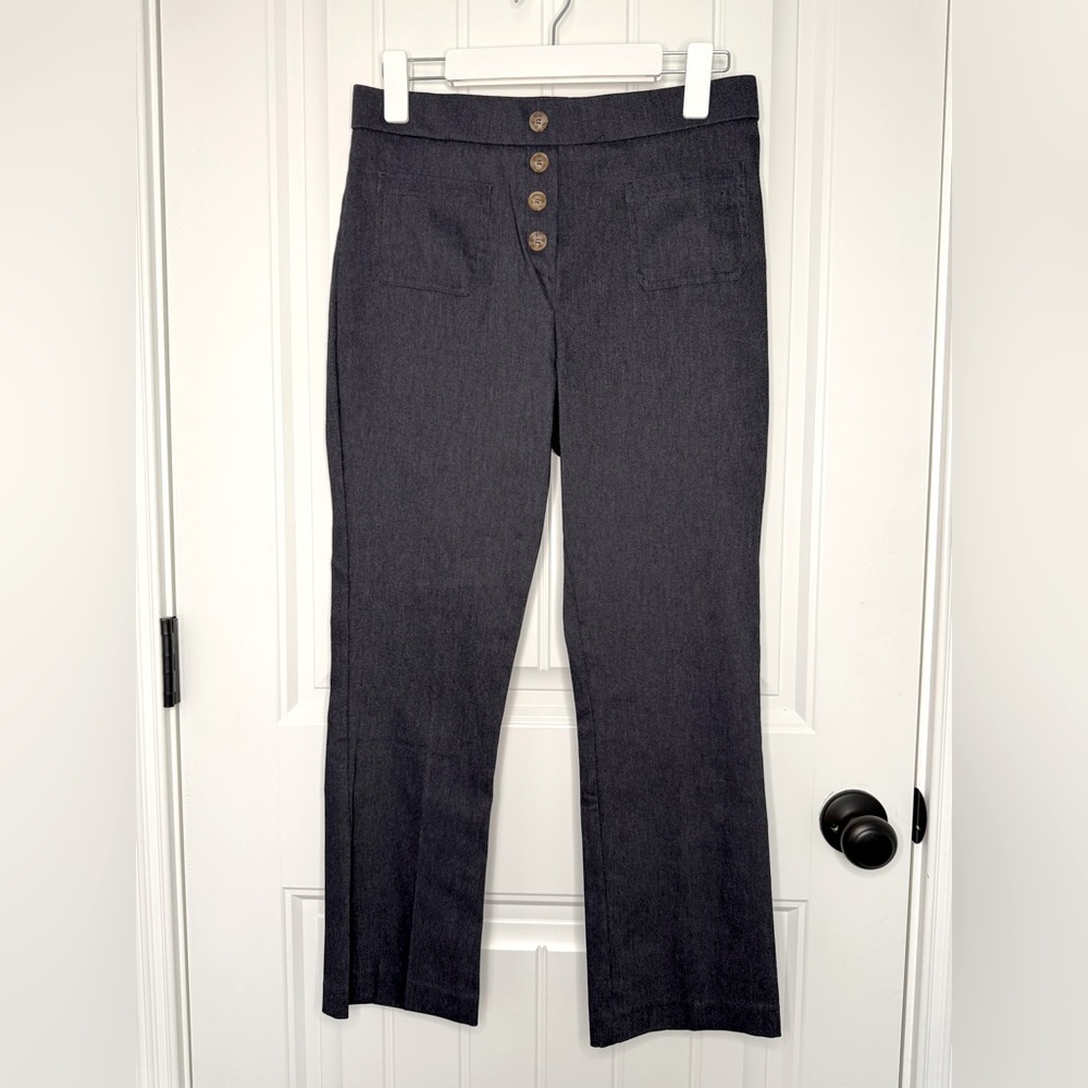 Jules & Leopold Dark Blue Flare Pants - Picture 1 of 3